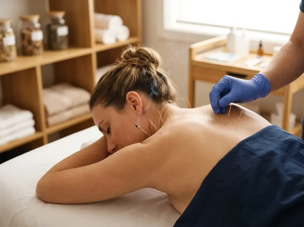 Professionele acupunctuur en moxatherapie behandeling bij Hwa Xin Medical Center Utrecht