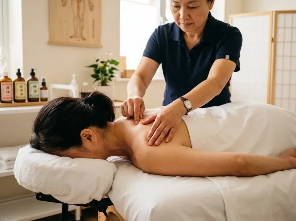 Traditionele Chinese Tuina medische massage behandeling bij Hwa Xin Utrecht