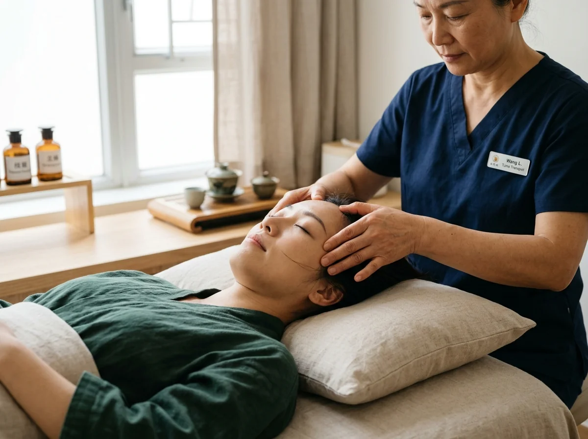 Hoofdmassage en acupressuur