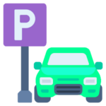 Met de auto en parkeren
